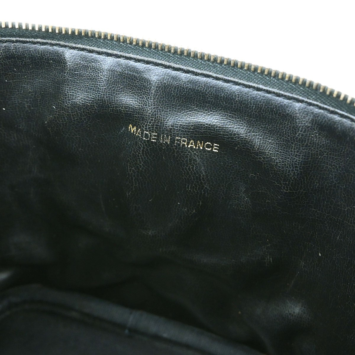 Chanel Vintage Timeless Cosmetic Case Caviar Black Leather Handbag (Authentic Pre-Loved)