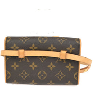 Louis Vuitton Florentine Waist Bag Monogram Canvas Brown Canvas Clutche & Pouche Bag (Pre-Loved)