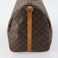 Louis Vuitton Keepall Bandouliere Bag Monogram Canvas Brown Canvas Travel Bag Bag (Authentic Pre-Loved)