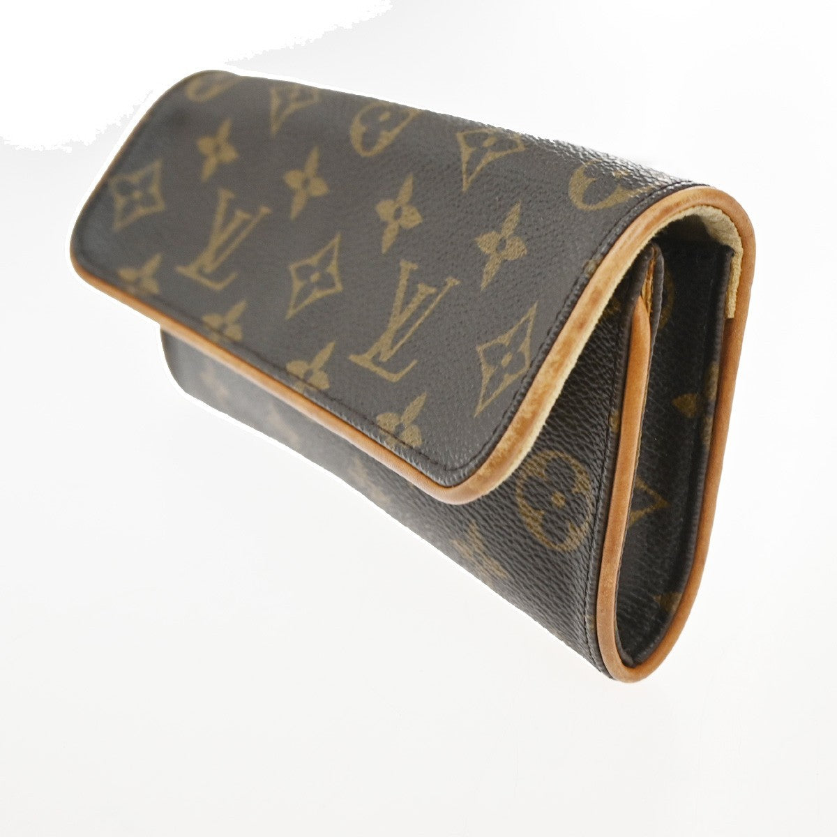 Louis Vuitton Twin Handbag Monogram Canvas Brown Canvas Clutche & Pouche Bag (Pre-Loved)