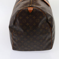 Louis Vuitton Keepall Bag Monogram Canvas Brown Canvas Travel Bag Bag (Authentic Pre-Loved)