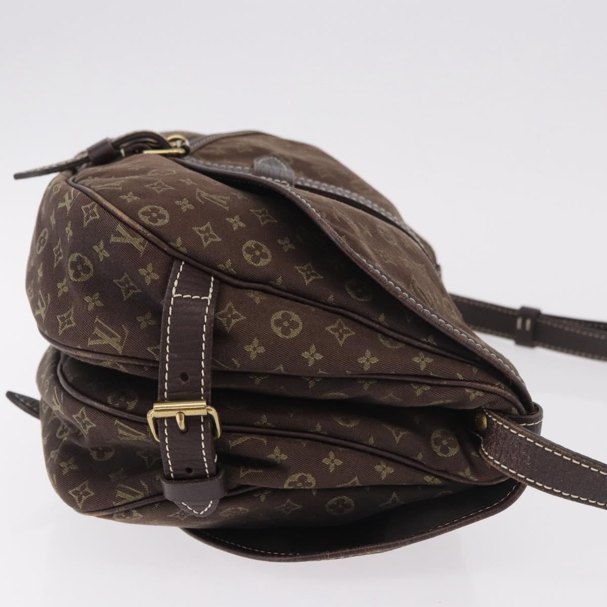 Louis Vuitton Louis Vuitton Saumur Handbag Mini Lin Brown Canvas Shoulder Bag Bag (Authentic Pre-Loved)