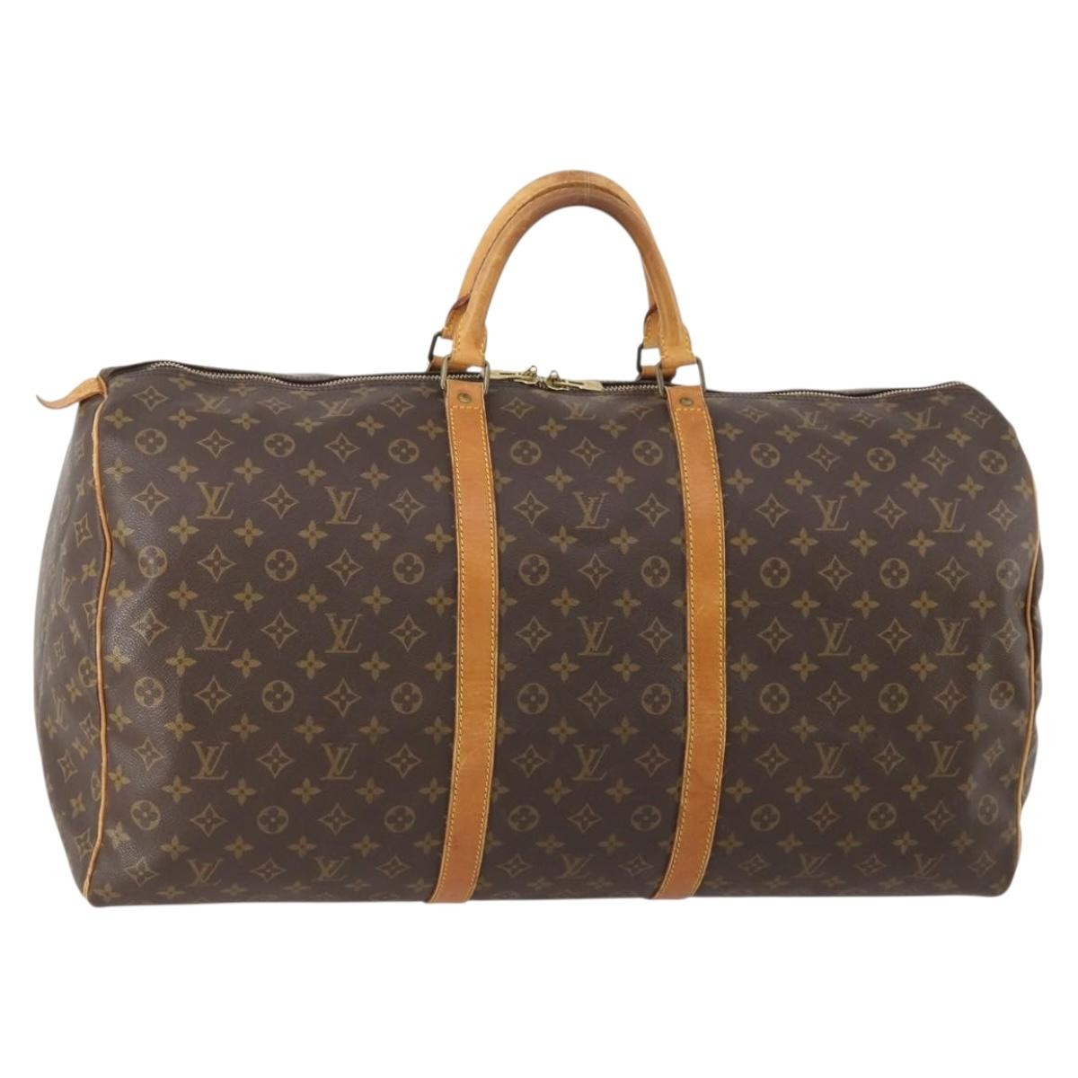 Louis Vuitton Louis Vuitton Keepall Bag Monogram Canvas Brown Canvas Travel Bag Bag (Pre-Loved)