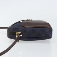 Salvatore Ferragamo Gancini Shoulder Bag Nylon Navy Nylon Shoulder Bag Bag (Authentic Pre-Loved)