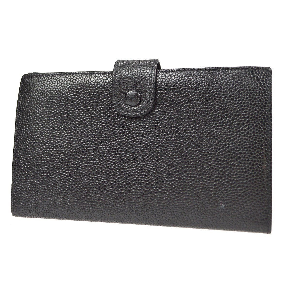 Chanel Timeless Cc French Wallet Caviar Black Leather Wallets Accessory (Pre-Loved)