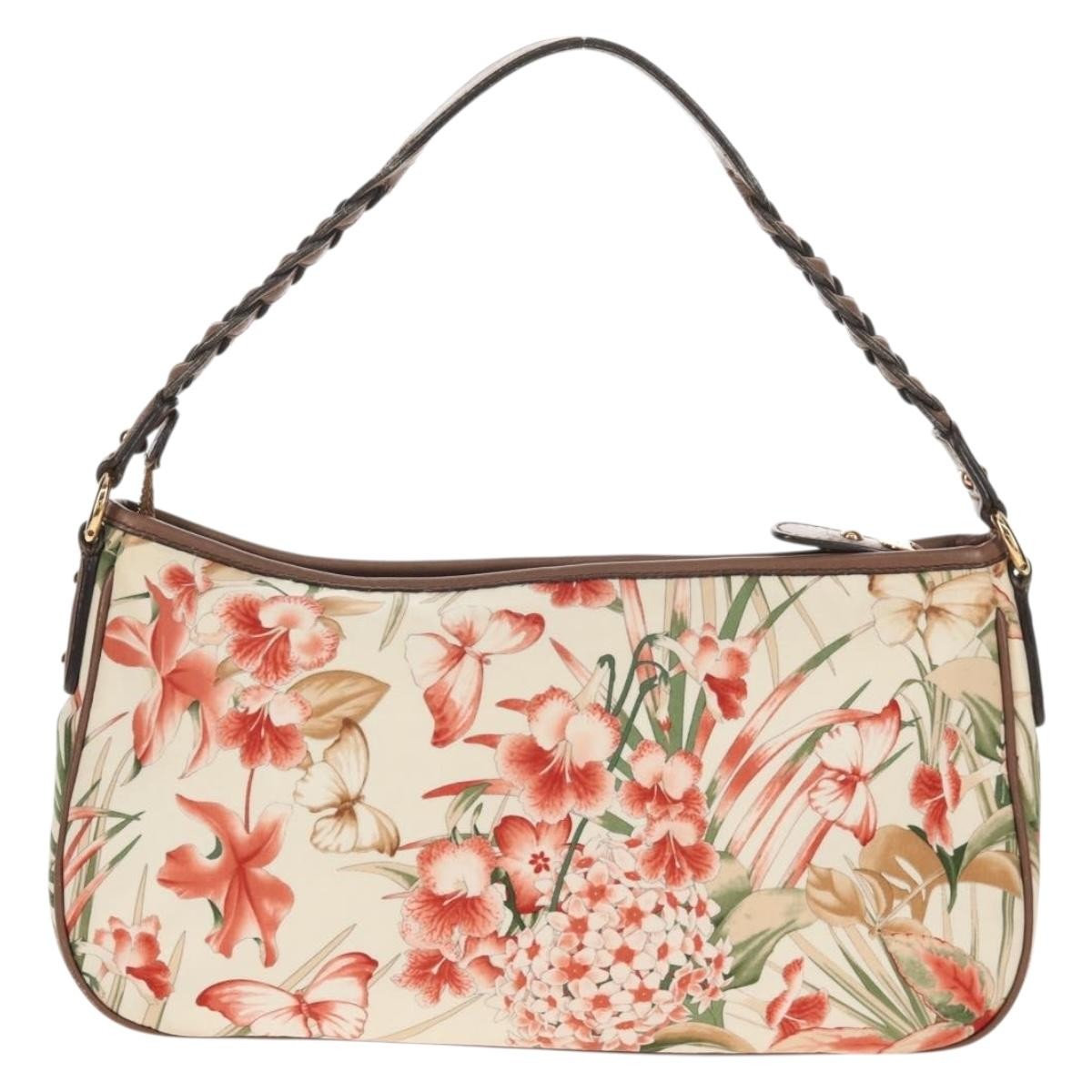 Salvatore Ferragamo Gancini Shoulder Bag Nylon Multicolour Nylon Shoulder Bag Bag (Pre-Loved)