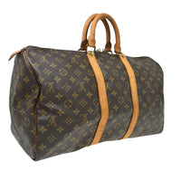 Louis Vuitton Louis Vuitton Keepall Bag Monogram Canvas Brown Canvas Travel Bag Bag (Authentic Pre-Loved)
