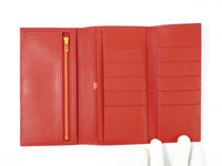 Hermes Bearn Wallet Epsom Red Leather Wallets Accessory (Pre-Loved)