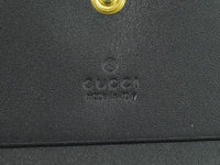 Gucci Gg Marmont Wallet Leather Black Leather Wallets Accessory (Authentic Pre-Loved)
