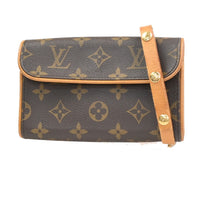 Louis Vuitton Florentine Waist Bag Monogram Canvas Brown Canvas Clutche & Pouche Bag (Authentic Pre-Loved)