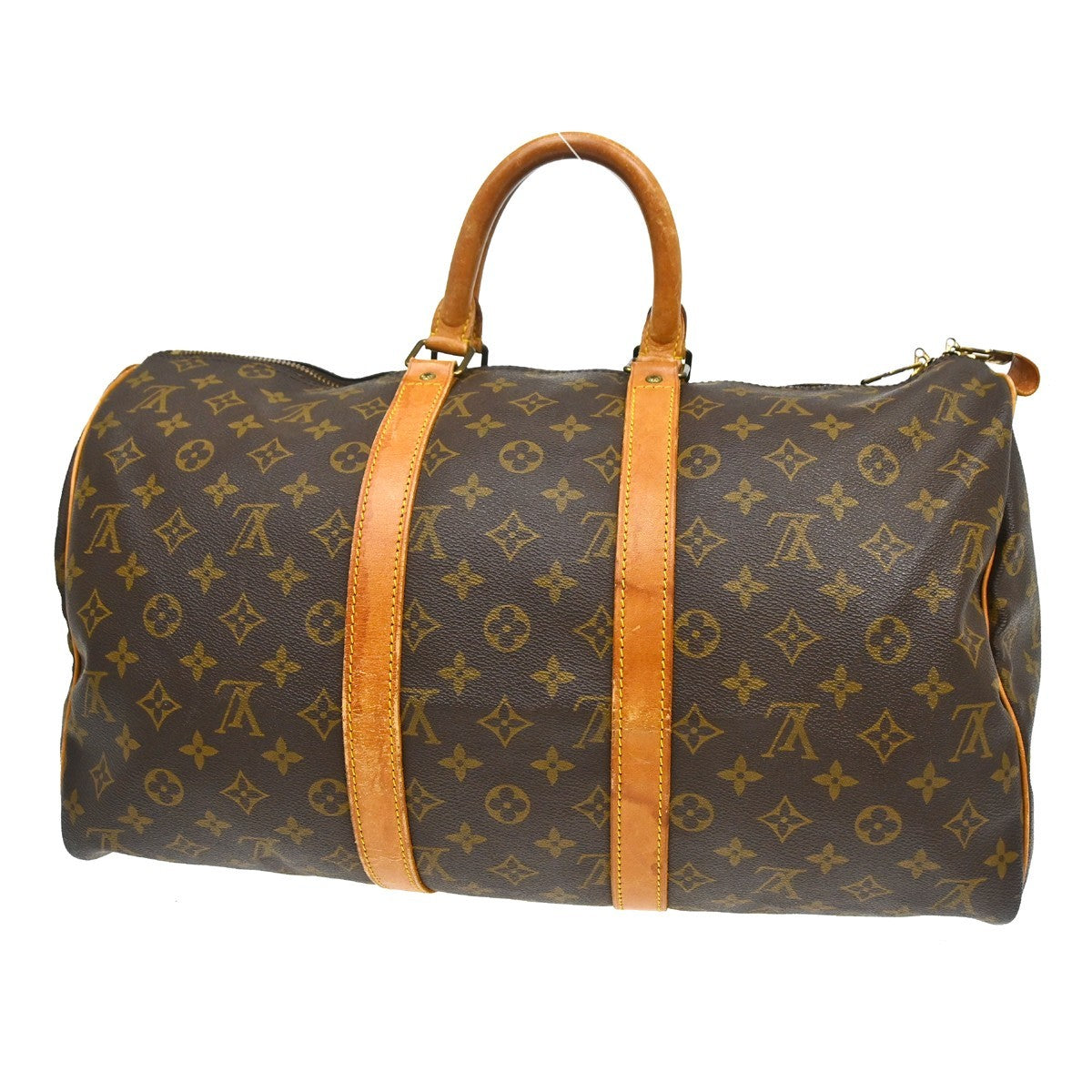 Louis Vuitton Keepall Bag Monogram Canvas Brown Canvas Travel Bag Bag (Authentic Pre-Loved)