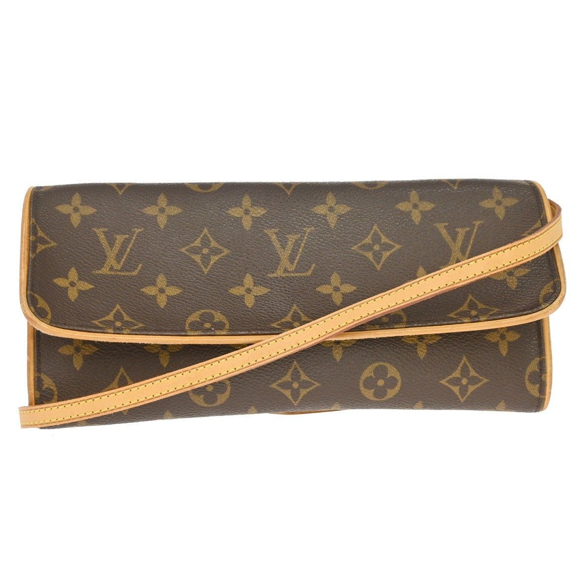 Louis Vuitton Louis Vuitton Twin Handbag Monogram Canvas Brown Canvas Clutche & Pouche Bag (Authentic Pre-Loved)