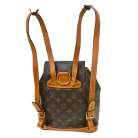 Louis Vuitton Vintage Montsouris Backpack Monogram Canvas Brown Canvas Backpack Bag (Authentic Pre-Loved)