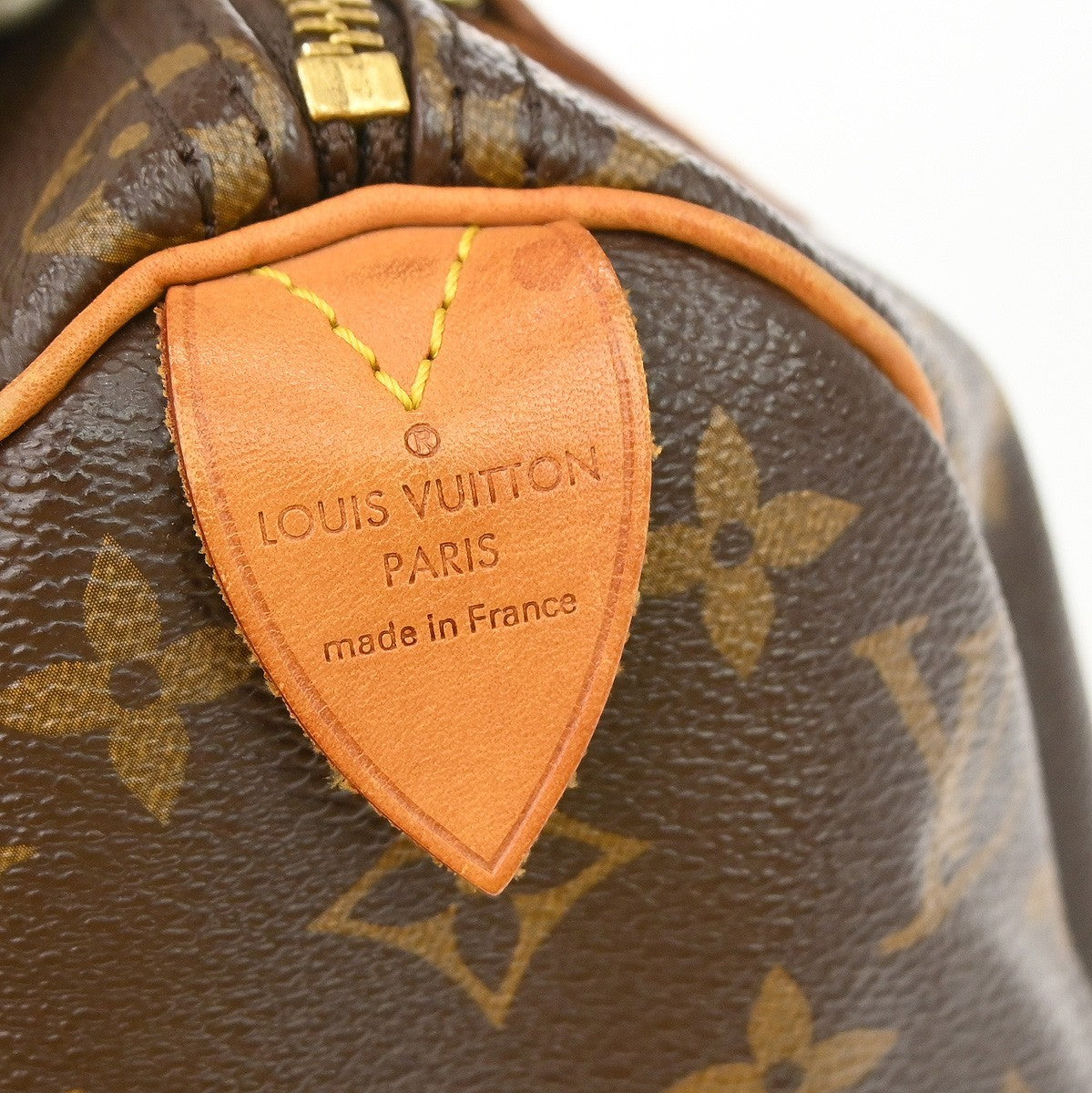 Louis Vuitton Speedy Handbag Monogram Canvas Brown Canvas Handbag (Pre-Loved)