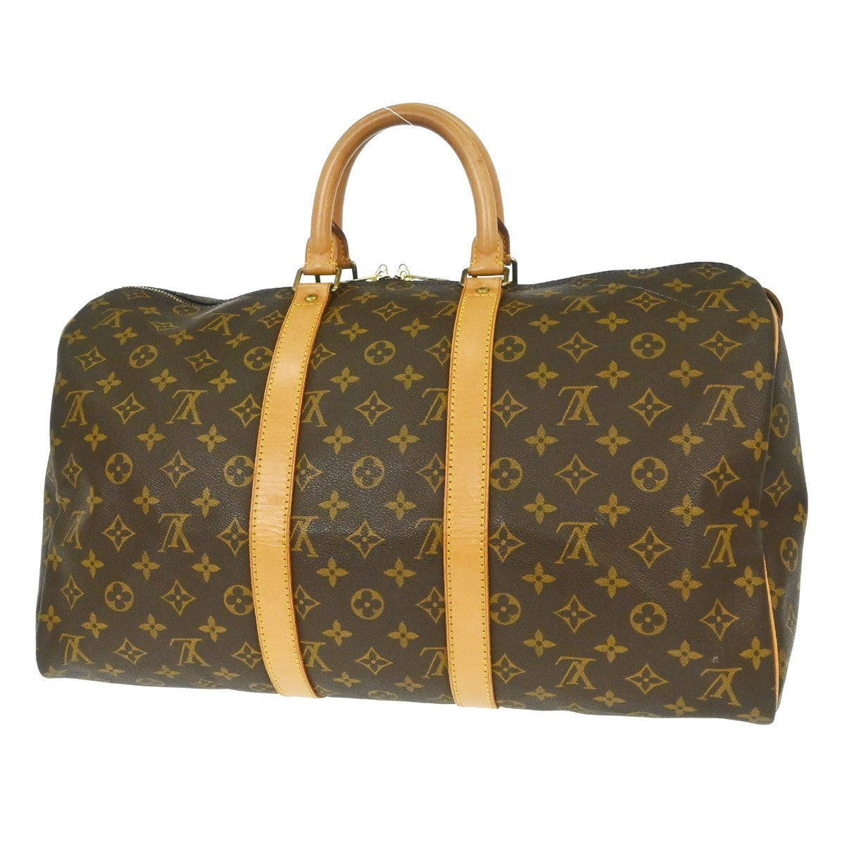 Louis Vuitton Keepall Bag Monogram Canvas Brown Canvas Travel Bag Bag (Authentic Pre-Loved)