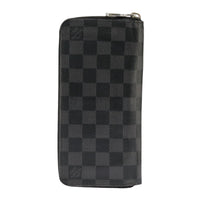 Louis Vuitton Zippy Wallet Vertical Damier Graphite Gray Canvas Wallets Accessory (Authentic Pre-Loved)