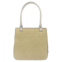 Salvatore Ferragamo Gancini Shoulder Bag Leather Beige Leather Shoulder Bag Bag (Pre-Loved)