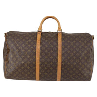 Louis Vuitton Keepall Bandouliere Bag Monogram Canvas Brown Canvas Travel Bag Bag (Authentic Pre-Loved)
