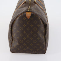 Louis Vuitton Keepall Bag Monogram Canvas Brown Canvas Travel Bag Bag (Authentic Pre-Loved)