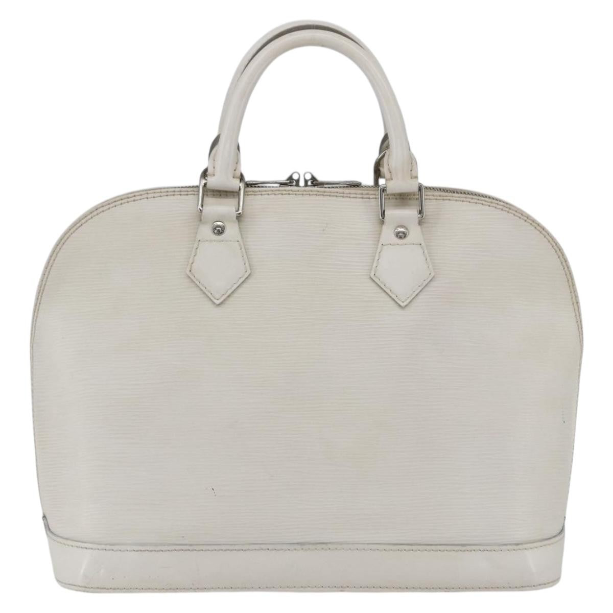 Louis Vuitton Alma Handbag Epi Leather White Leather Handbag (Authentic Pre-Loved)