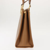 Salvatore Ferragamo Gancini Shoulder Bag Leather Beige Leather Shoulder Bag Bag (Authentic Pre-Loved)