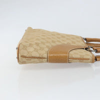 Gucci Vintage Ring Tote Gg Canvas With Leather Beige Canvas Tote Bag Bag (Pre-Loved)