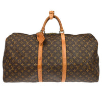 Louis Vuitton Louis Vuitton Keepall Bag Monogram Canvas Brown Canvas Travel Bag Bag (Pre-Loved)