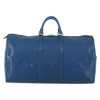 Louis Vuitton Keepall Bag Epi Leather Blue Leather Travel Bag Bag (Pre-Loved)
