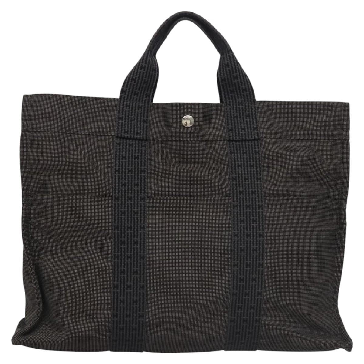 Hermes Fourre-Tout Herline Canvas Gray Canvas Tote Bag Bag (Authentic Pre-Loved)