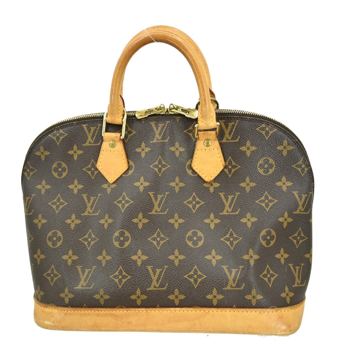 Louis Vuitton Alma Handbag Monogram Canvas Brown Canvas Handbag (Pre-Loved)