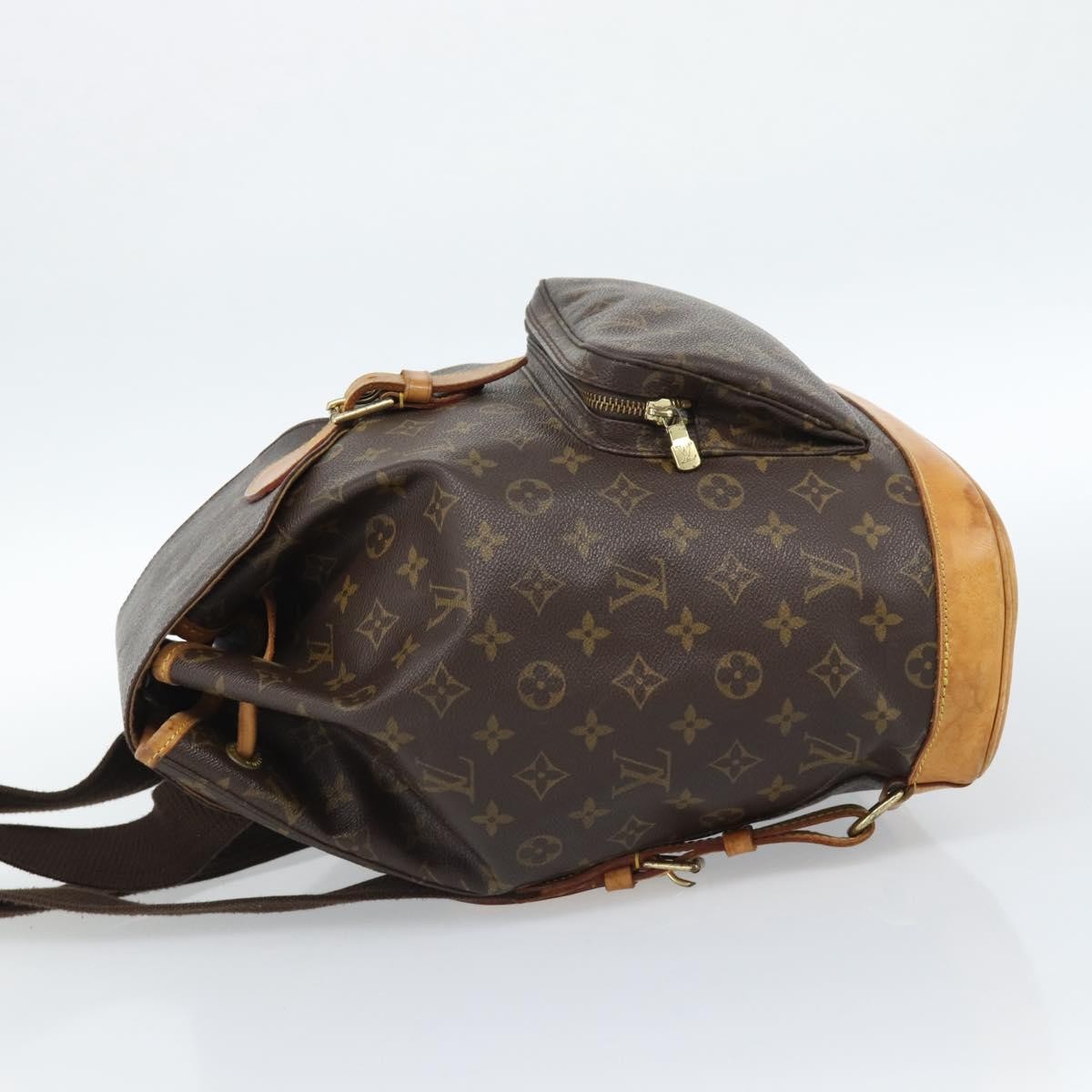 Louis Vuitton Vintage Montsouris Backpack Monogram Canvas Brown Canvas – Bluefly