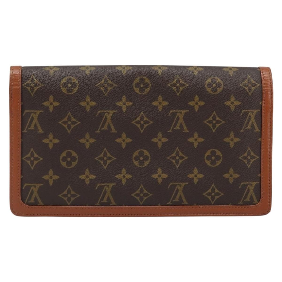 Louis Vuitton Dame Pochette Monogram Canvas Brown Canvas Clutche & Pouche Bag (Pre-Loved)