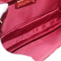 Salvatore Ferragamo Vala Chain Shoulder Bag Leather Burgundy Leather Shoulder Bag Bag (Authentic Pre-Loved)