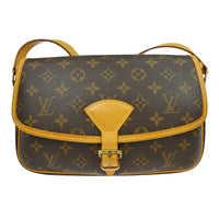 Louis Vuitton Sologne Handbag Monogram Canvas Brown Canvas Shoulder Bag Bag (Pre-Loved)