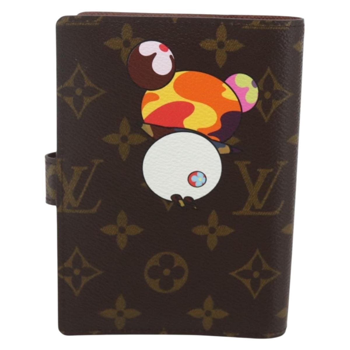 Louis Vuitton Agenda Cover Monogram Panda Brown Canvas Wallets Accessory (Pre-Loved)