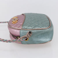 Gucci Trapuntata Camera Shoulder Bag Lambskin Blue Leather Shoulder Bag Bag (Authentic Pre-Loved)