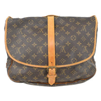 Louis Vuitton Louis Vuitton Saumur Handbag Monogram Canvas Brown Canvas Shoulder Bag Bag (Pre-Loved)