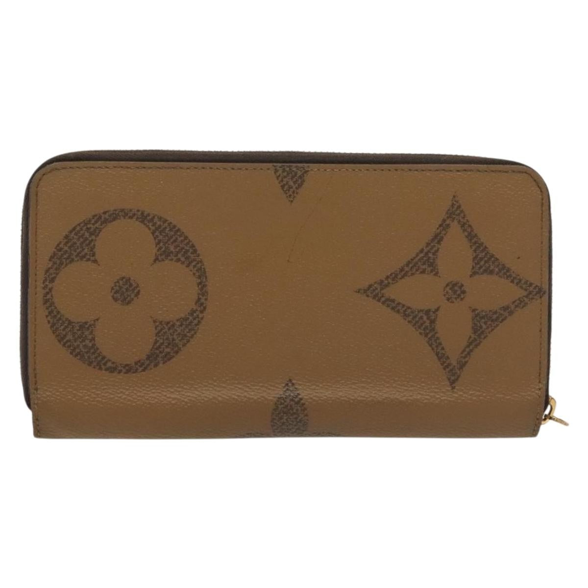 Louis Vuitton Zippy Wallet Canvas Brown Canvas Wallets Accessory (Pre-Loved)