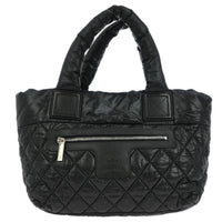 Chanel Coco Cocoon Reversible Tote Quilted Nylon Black Nylon Tote Bag Bag (Authentic Pre-Loved)