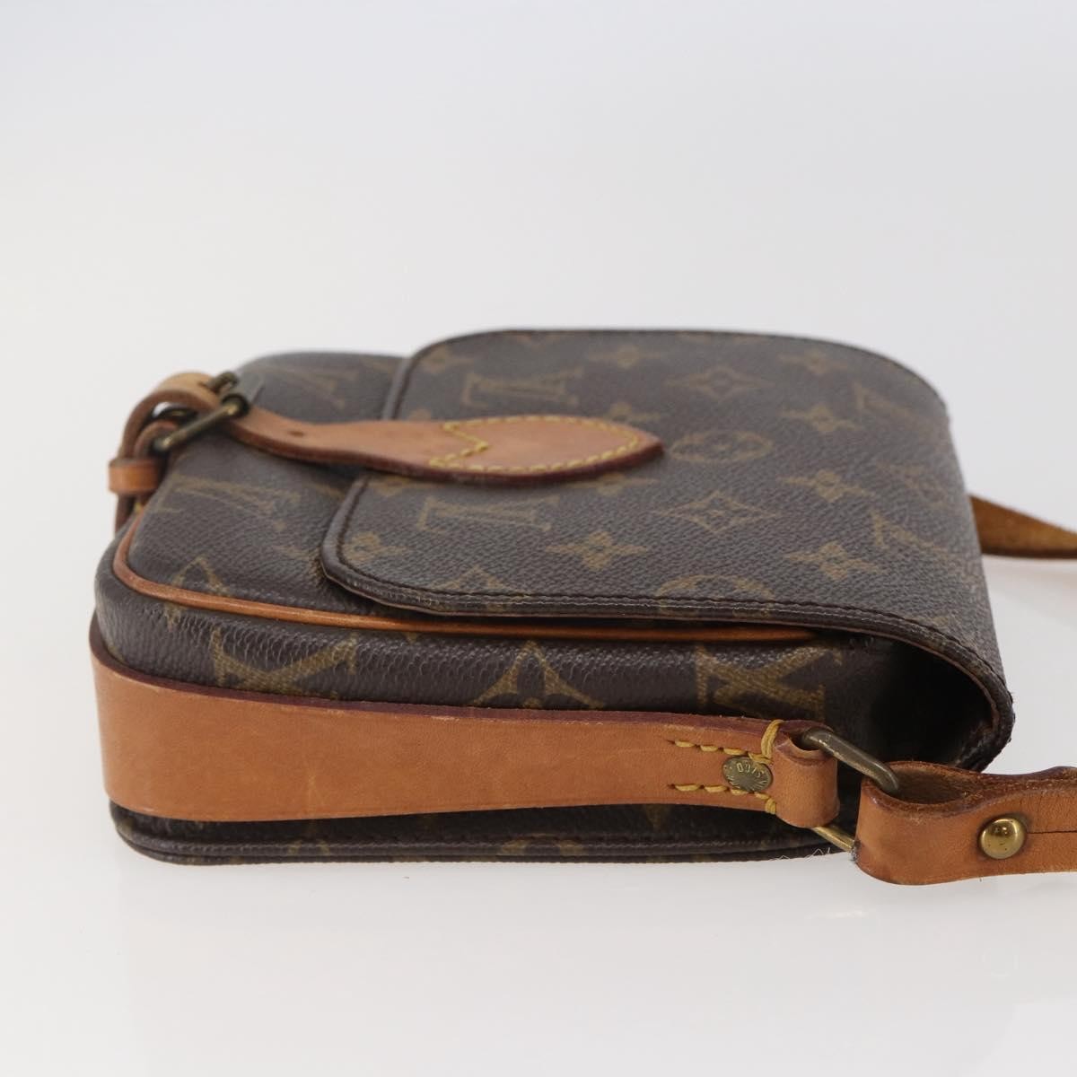 Louis Vuitton Cartouchiere Handbag Monogram Canvas Brown Canvas Shoulder Bag Bag (Authentic Pre-Loved)