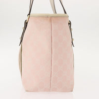 Gucci Jolicoeur Tote Gg Canvas Pink Canvas Tote Bag Bag (Authentic Pre-Loved)