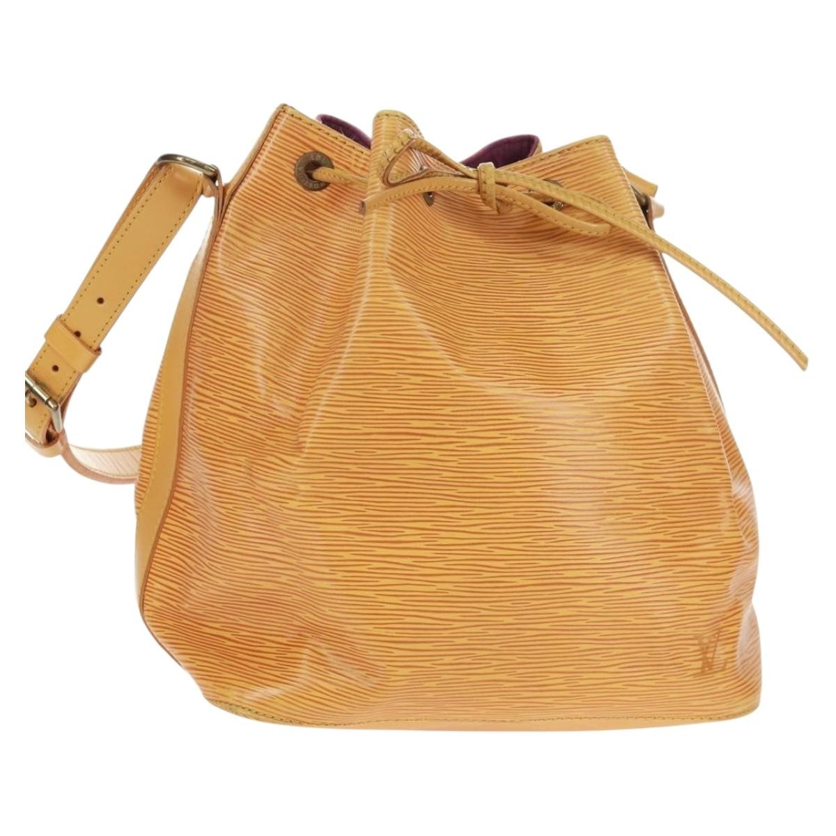Louis Vuitton Petit Noe Handbag Epi Leather Yellow Leather Shoulder Bag Bag (Pre-Loved)