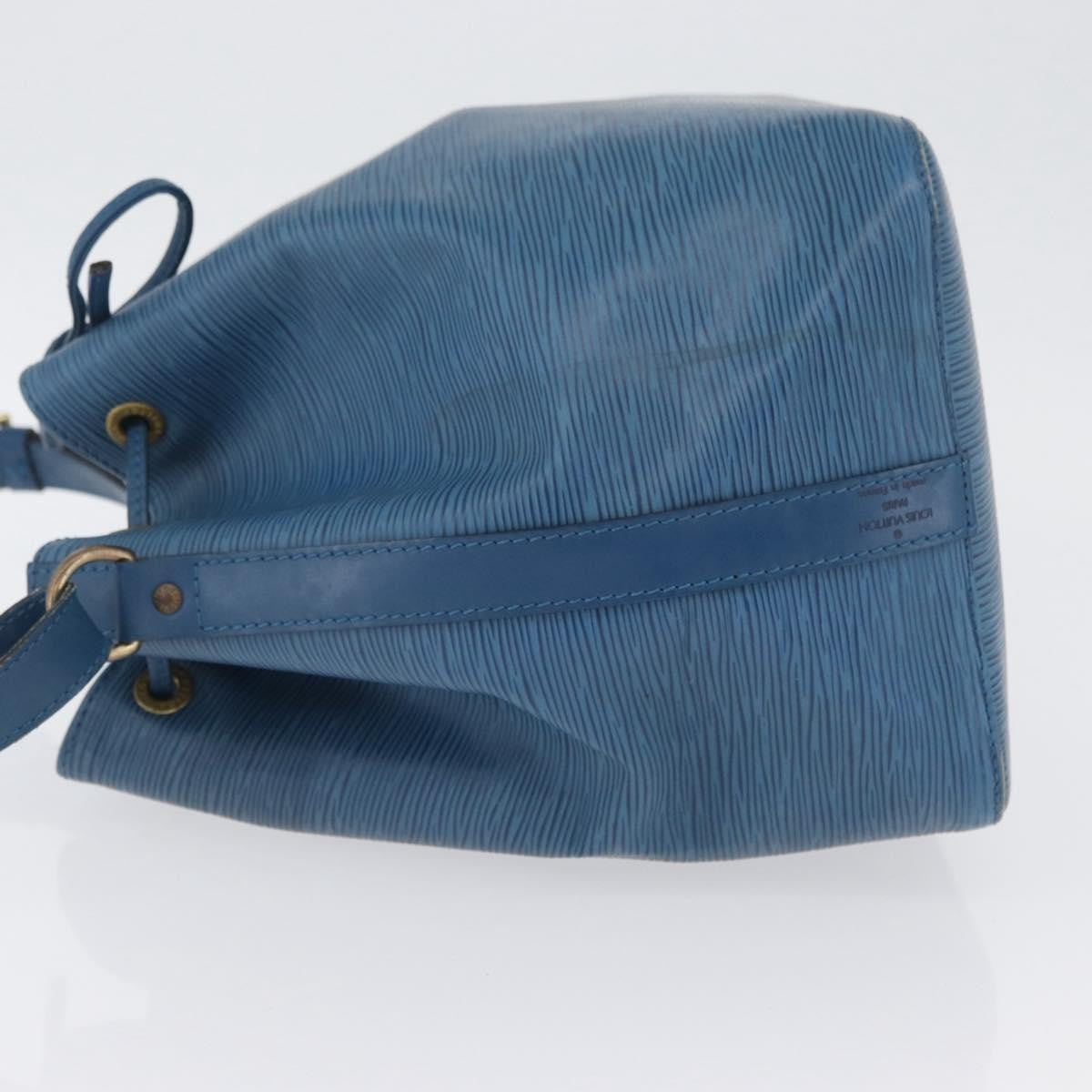 Louis Vuitton Petit Noe Handbag Epi Leather Blue Leather Shoulder Bag Bag (Authentic Pre-Loved)