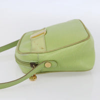 Salvatore Ferragamo Vara Bow Camera Shoulder Bag Leather Green Leather Shoulder Bag Bag (Authentic Pre-Loved)