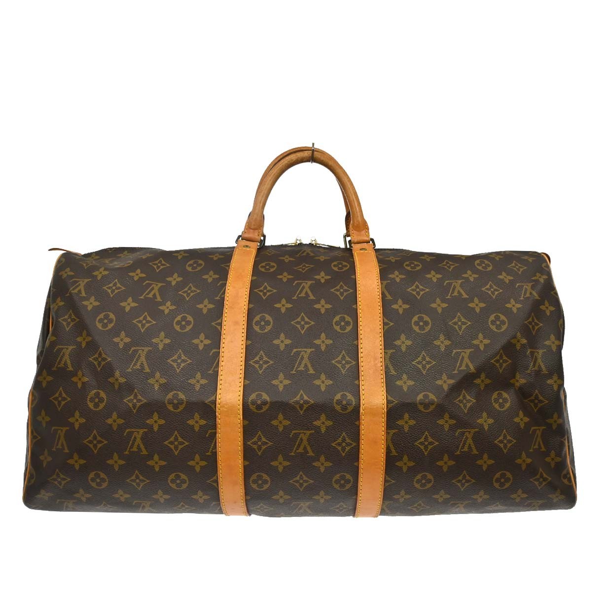 Louis Vuitton Keepall Bag Monogram Canvas Brown Canvas Travel Bag Bag (Pre-Loved)