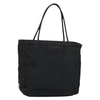 Prada Vintage Tote Tessuto Black Nylon Tote Bag Bag (Authentic Pre-Loved)
