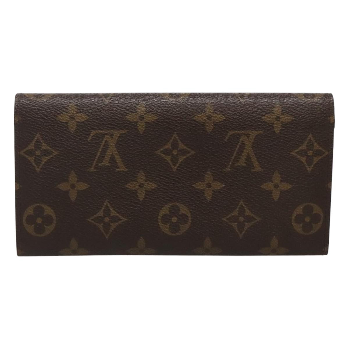 Louis Vuitton Emilie Wallet Monogram Canvas Red Canvas Wallets Accessory (Pre-Loved)