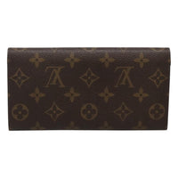 Louis Vuitton Emilie Wallet Monogram Canvas Red Canvas Wallets Accessory (Pre-Loved)