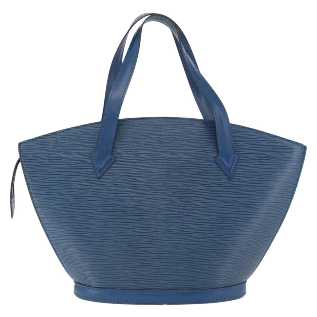 Louis Vuitton Saint Jacques Handbag Epi Leather Blue Leather Shoulder Bag Bag (Pre-Loved)