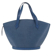 Louis Vuitton Saint Jacques Handbag Epi Leather Blue Leather Shoulder Bag Bag (Pre-Loved)